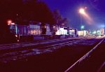 NS 7048 & others at Glenwood yard at night